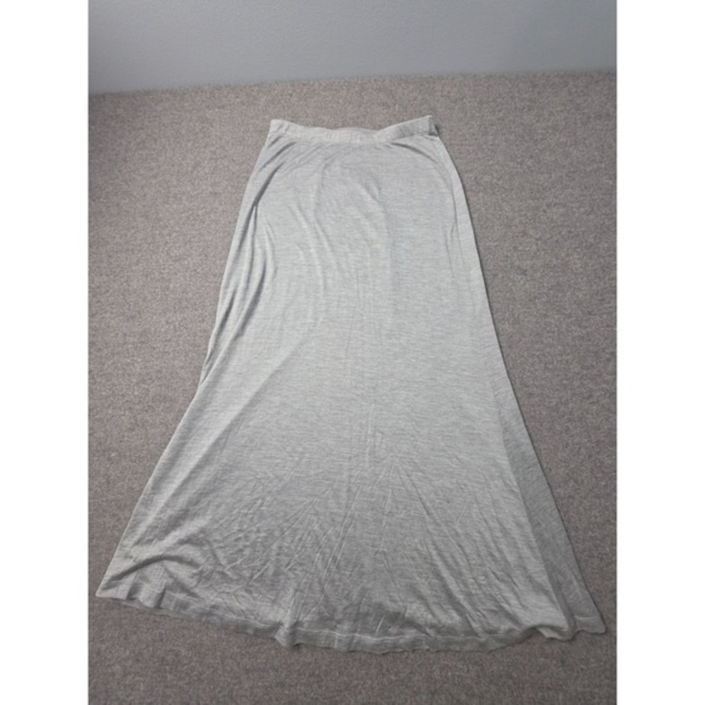 Eileen Fisher A-Line Skirt Silk Blend Womens Petite PP Gray Stretch